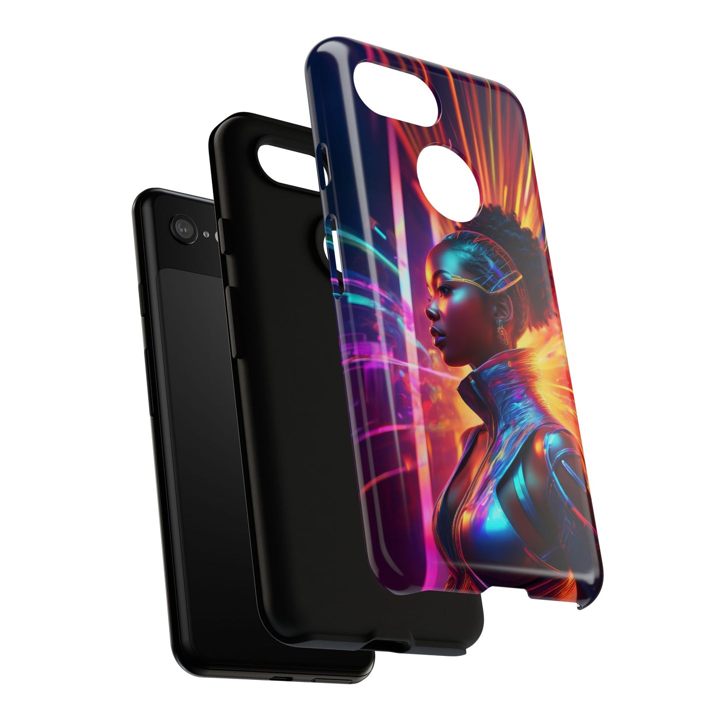 Futuristic Cyberpunk Female Cell Phone Case 001