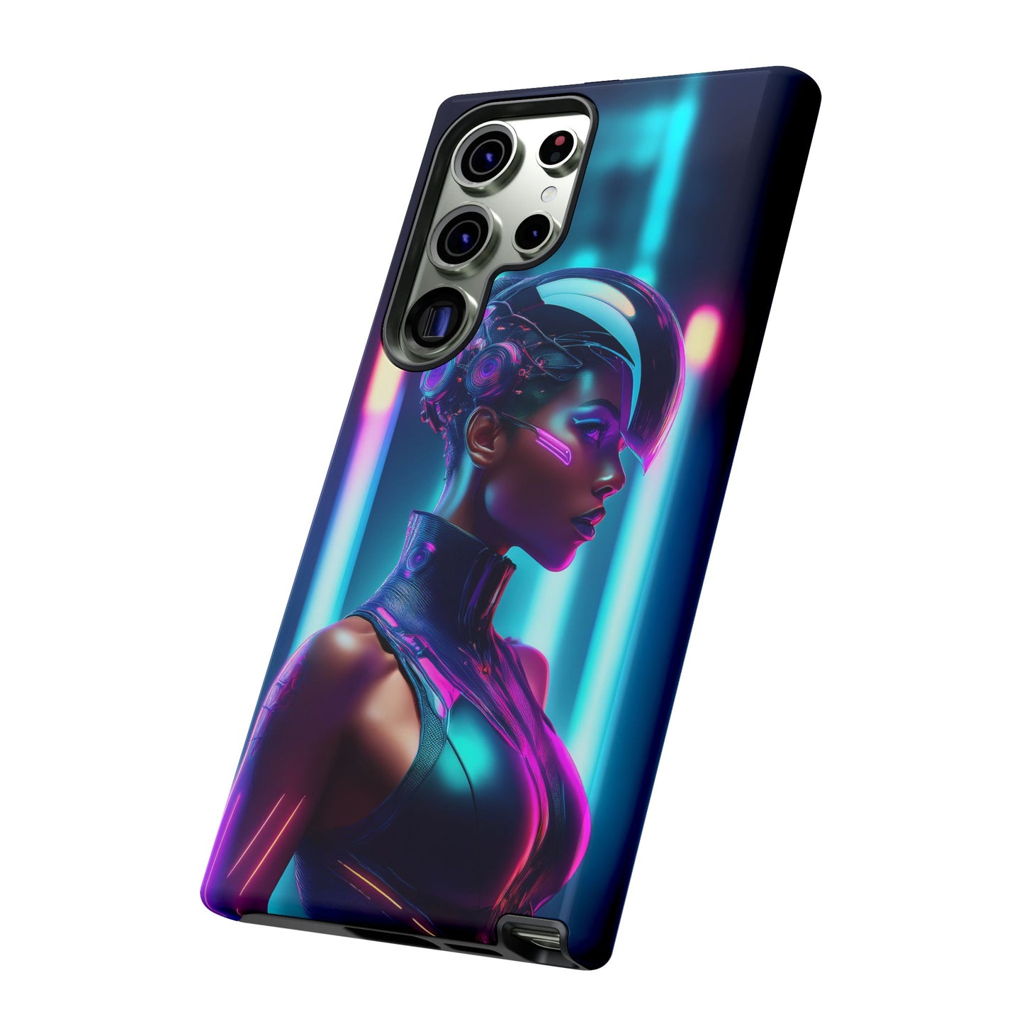 Futuristic Cyberpunk Female Cell Phone Case 021