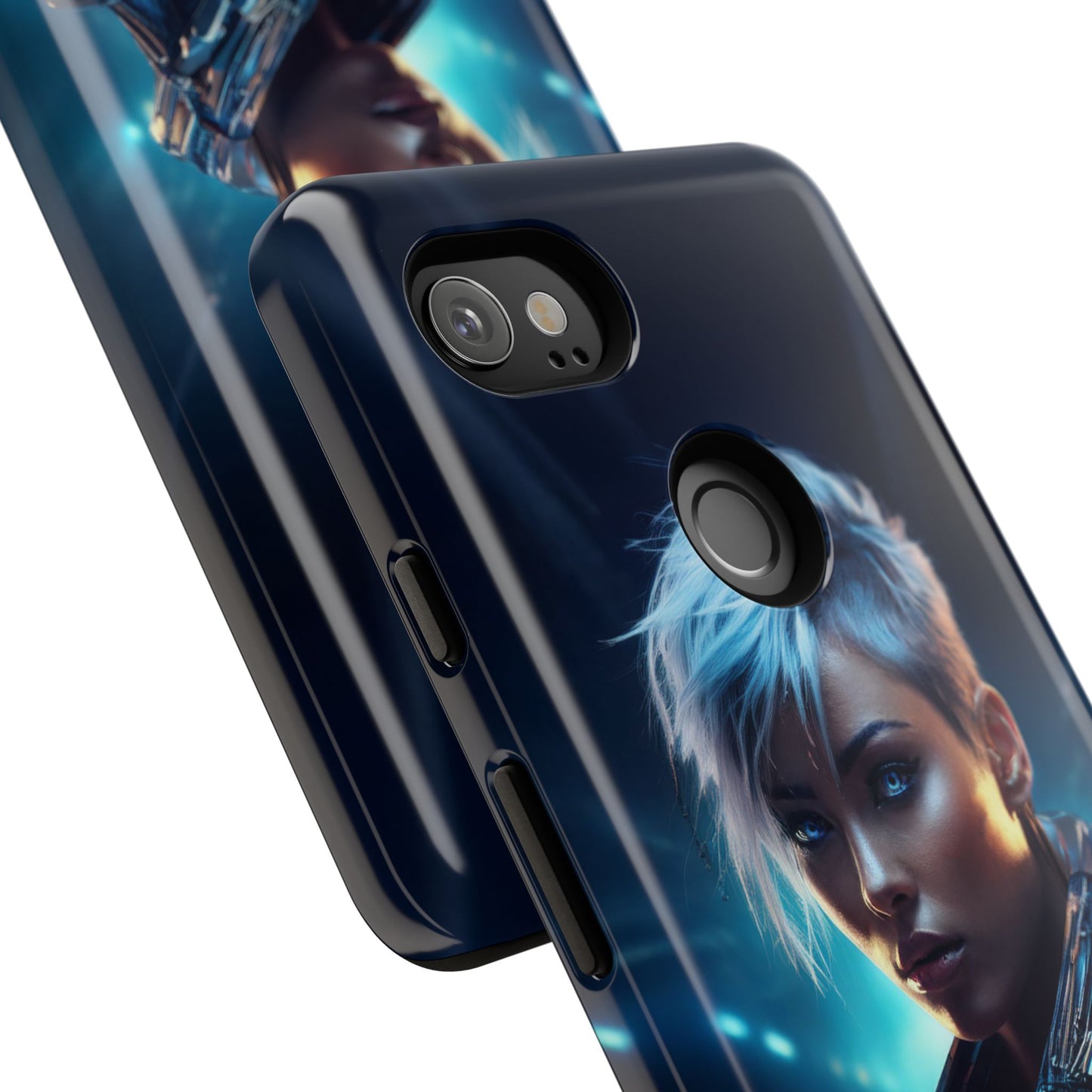 Futuristic Cyberpunk Female Cell Phone Case 027