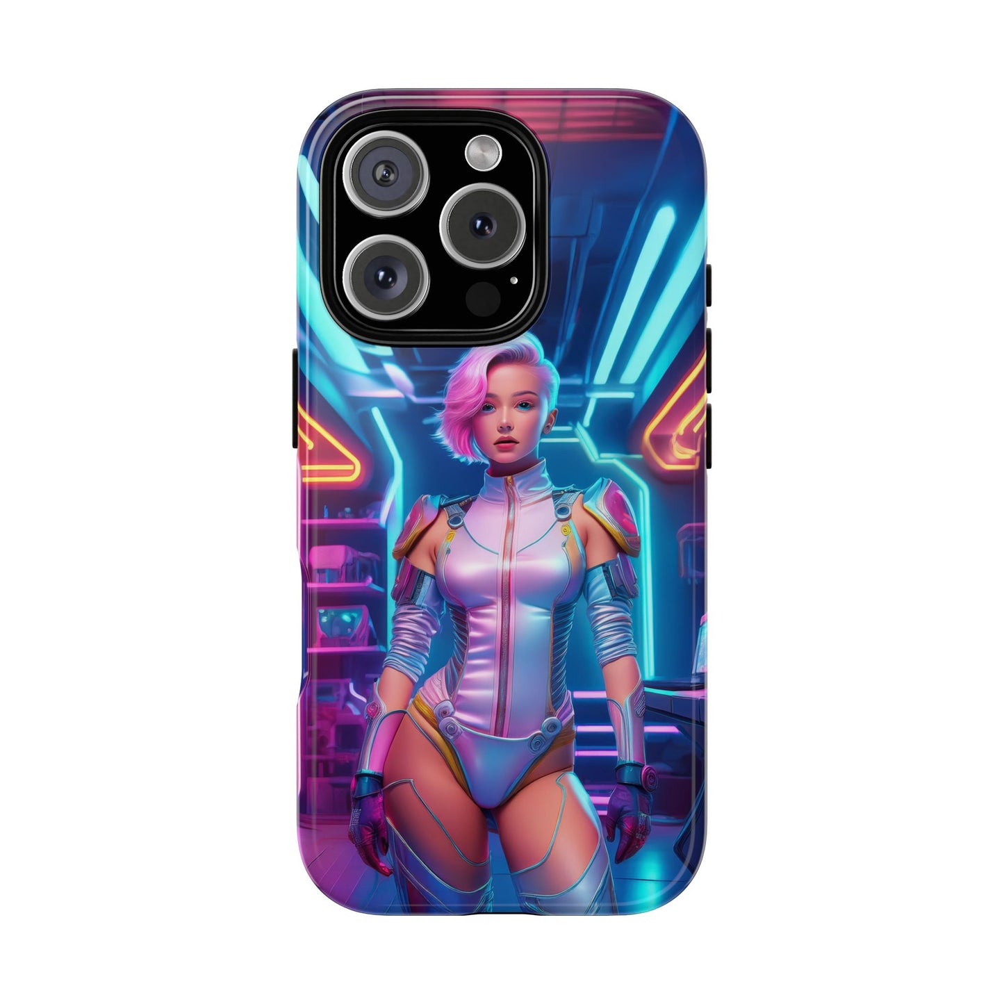 Futuristic Cyberpunk Female Cell Phone Case 002