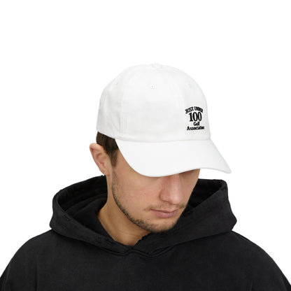 Just Under 100 Golf Classic Dad Hat – Embroidered Funny Golf Hat for Weekend Golfers and Casual Fairway Vibes. Black Letters