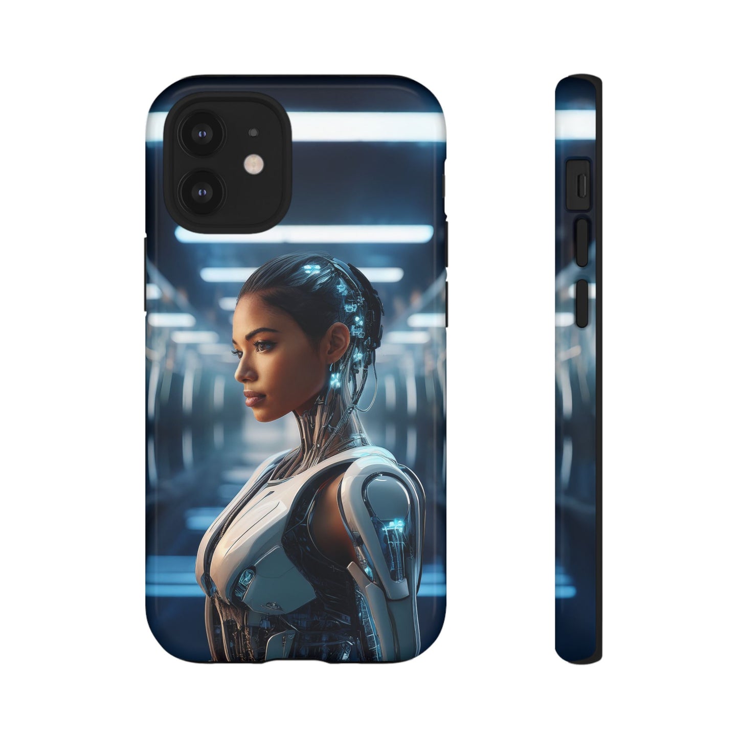 Futuristic Human Android Hybrid Cell Phone Case 002