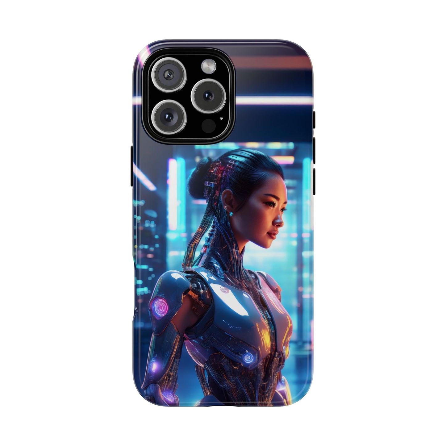 Futuristic Human Android Hybrid Cell Phone Case 013