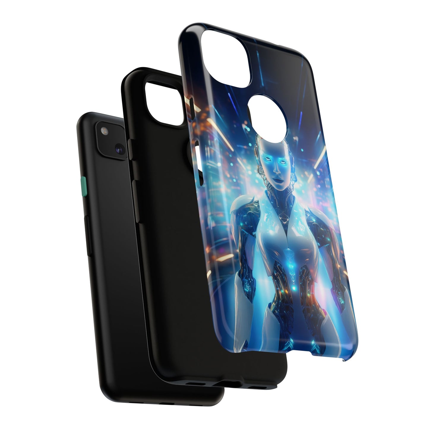 Futuristic Human Android Hybrid Cell Phone Case 012