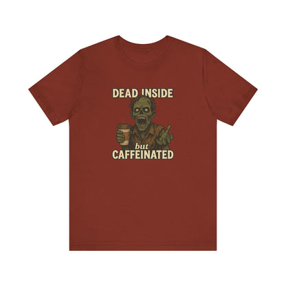 Dead Inside But Caffeinated Halloween Shirt – Funny Zombie Coffee Tee for Tired Souls