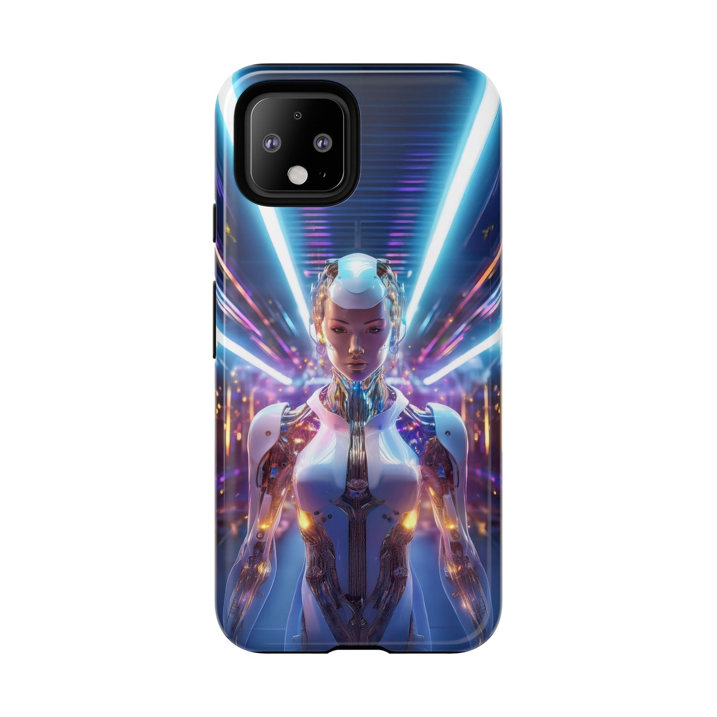 Futuristic Human Android Hybrid Cell Phone Case 007