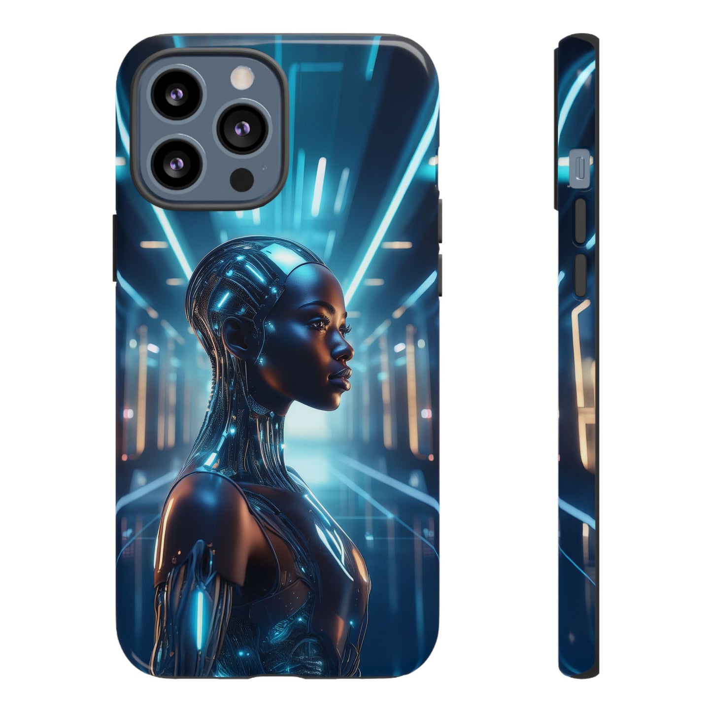 Futuristic Human Android Hybrid Cell Phone Case 003