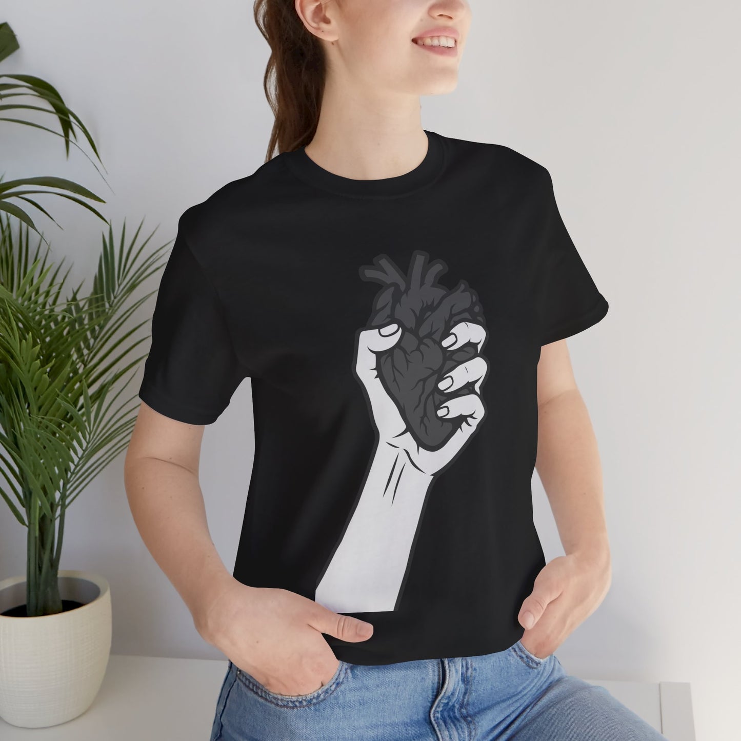 Broken Heart Graphic Tee Dark Theme – Emotional Vector Design for the Heartbroken and Strong
