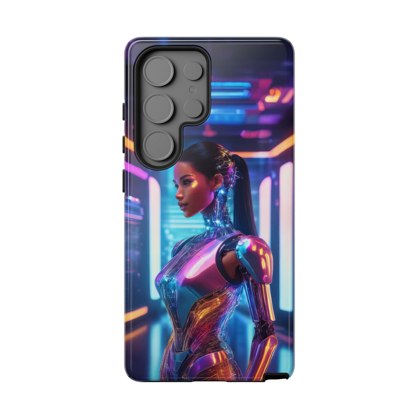 Futuristic Human Android Hybrid Cell Phone Case 016