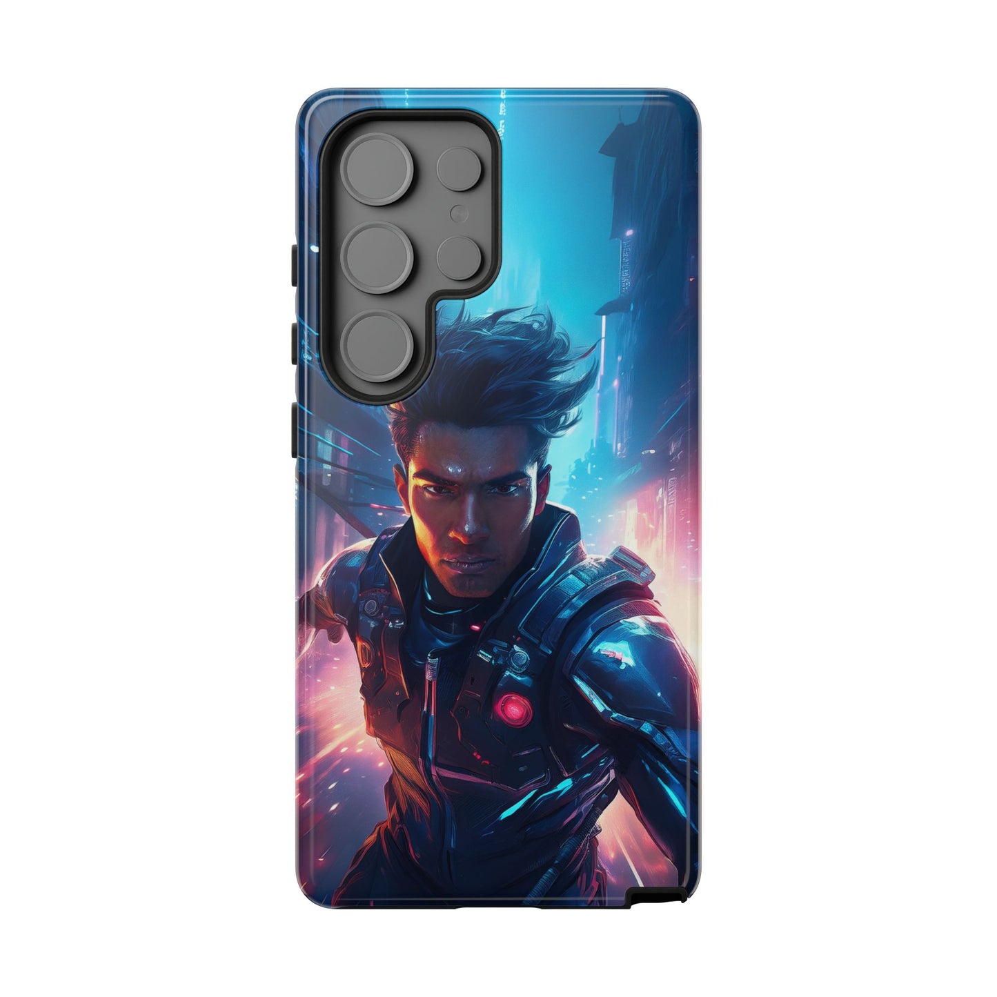 Futuristic Cyberpunk Male Cell Phone Case 017