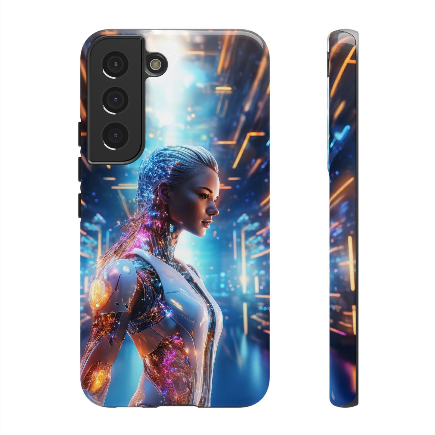 Futuristic Human Android Hybrid Cell Phone Case 008