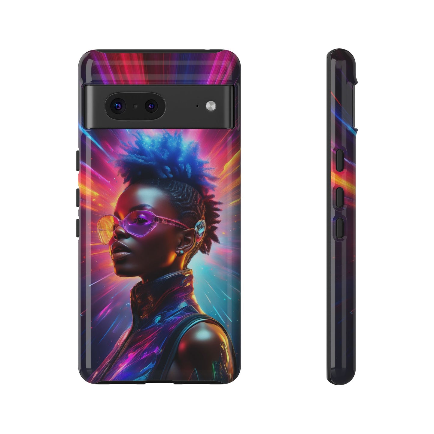 Futuristic Cyberpunk Female Cell Phone Case 026