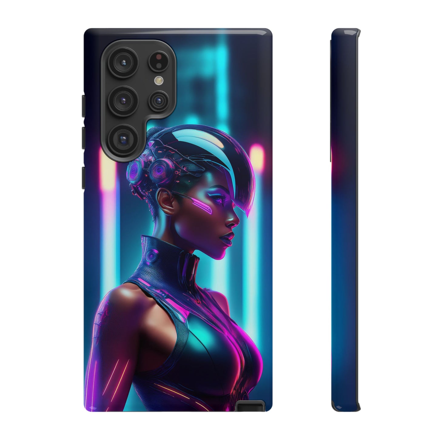 Futuristic Cyberpunk Female Cell Phone Case 021