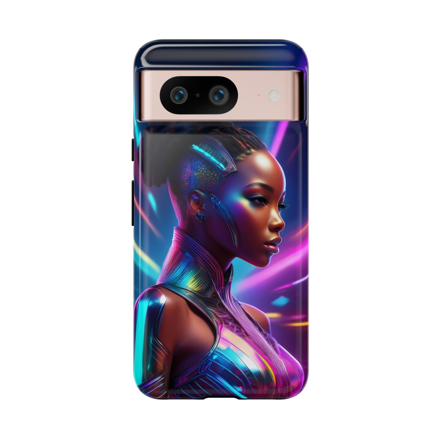 Futuristic Cyberpunk Female Cell Phone Case 014