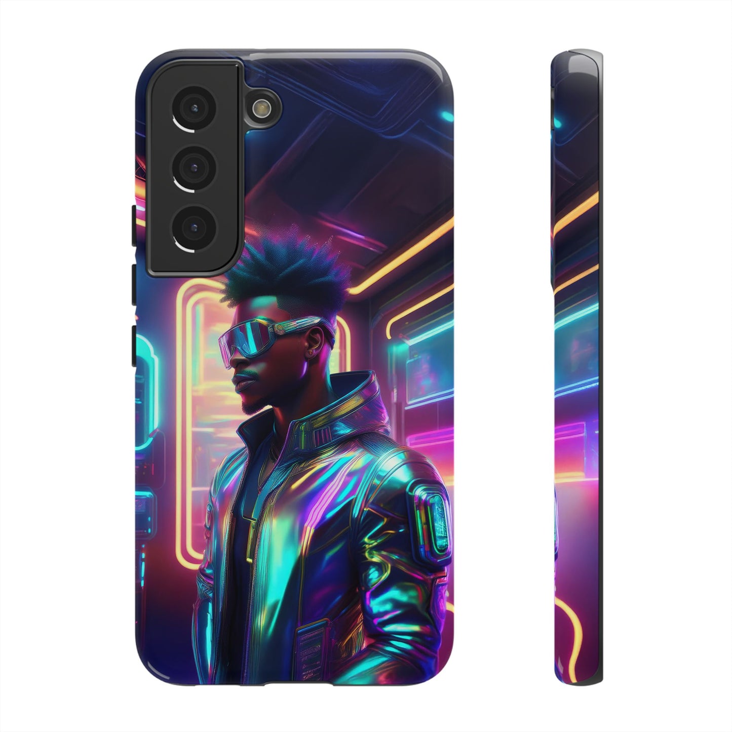 Futuristic Cyberpunk Male Cell Phone Case 004