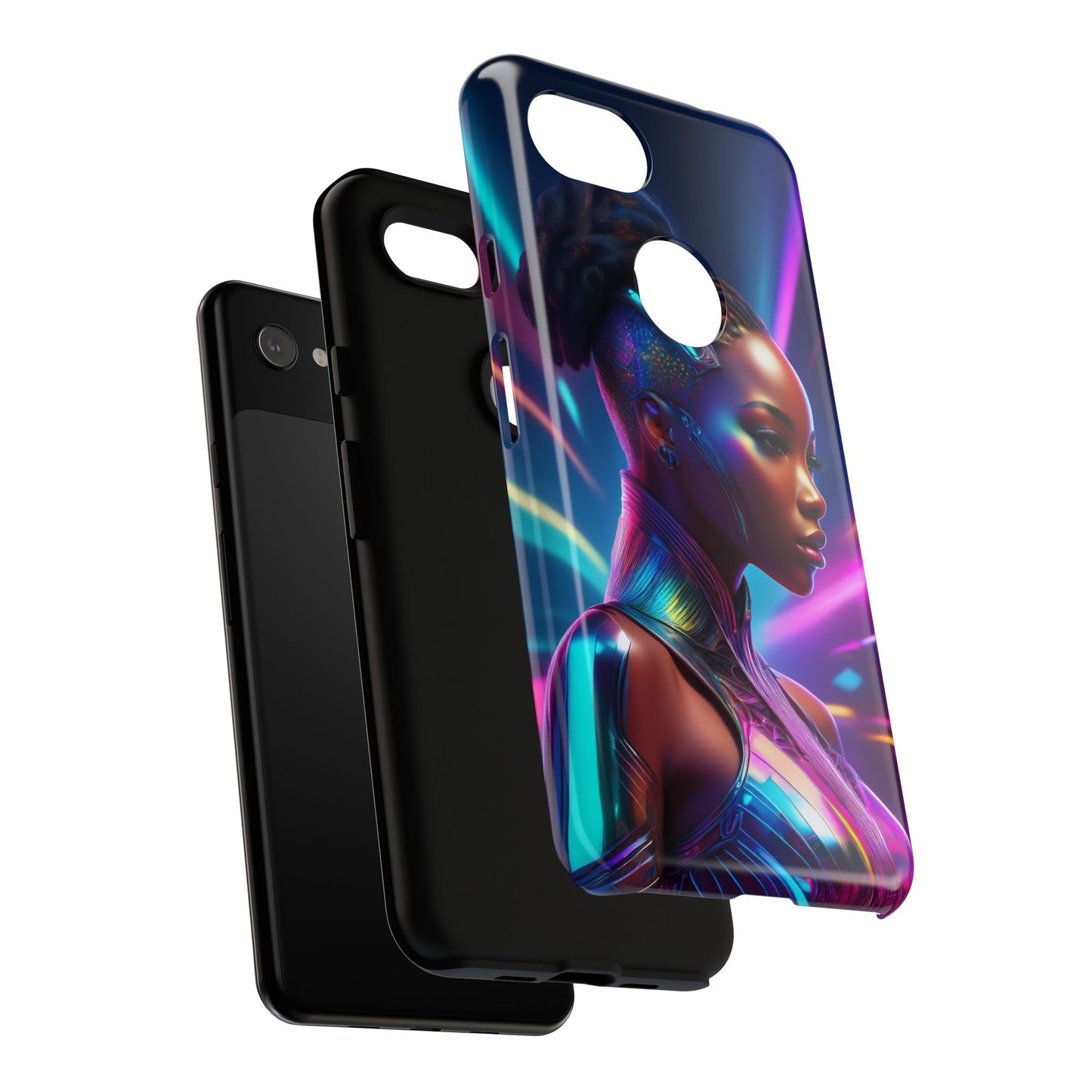 Futuristic Cyberpunk Female Cell Phone Case 014