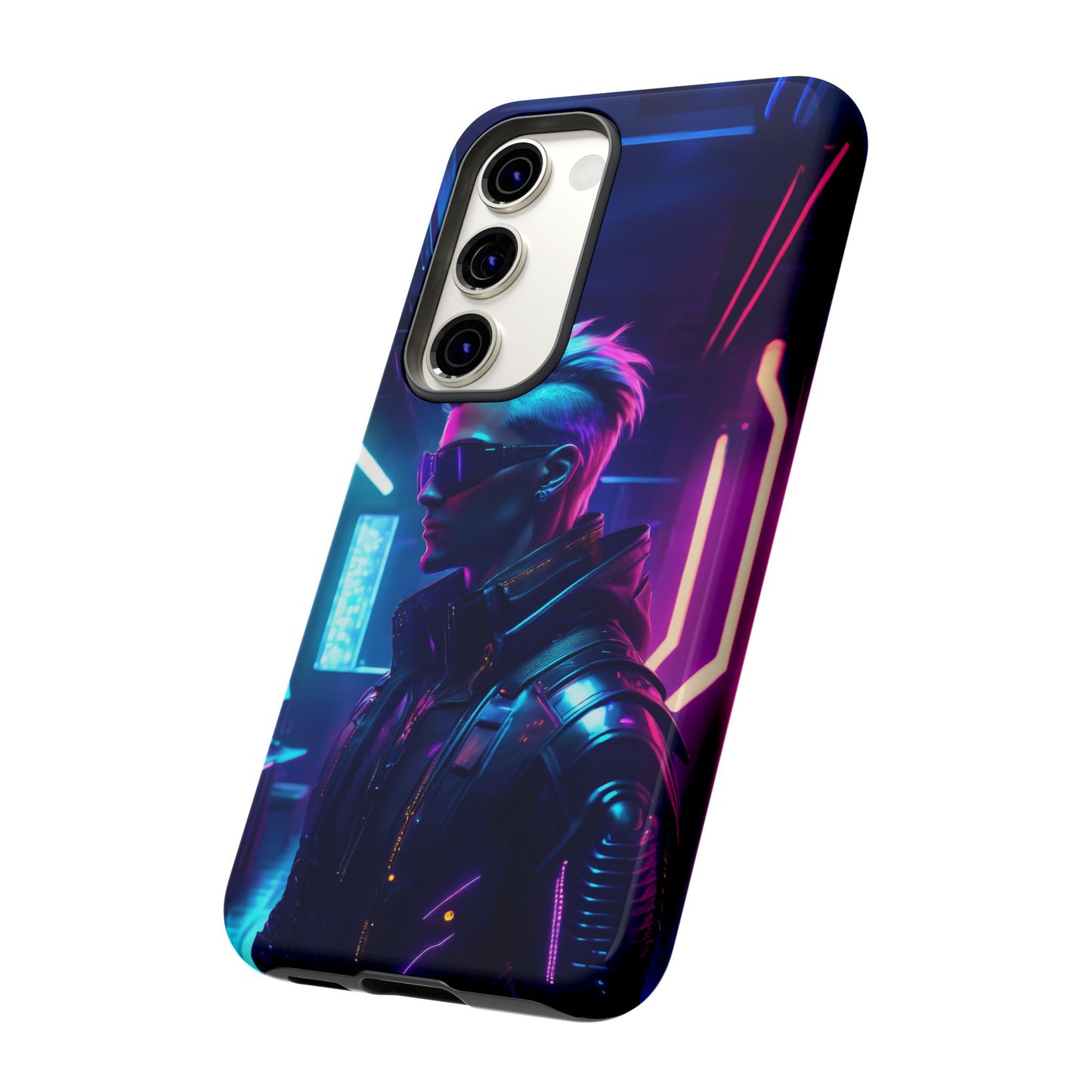 Futuristic Cyberpunk Male Cell Phone Case 002