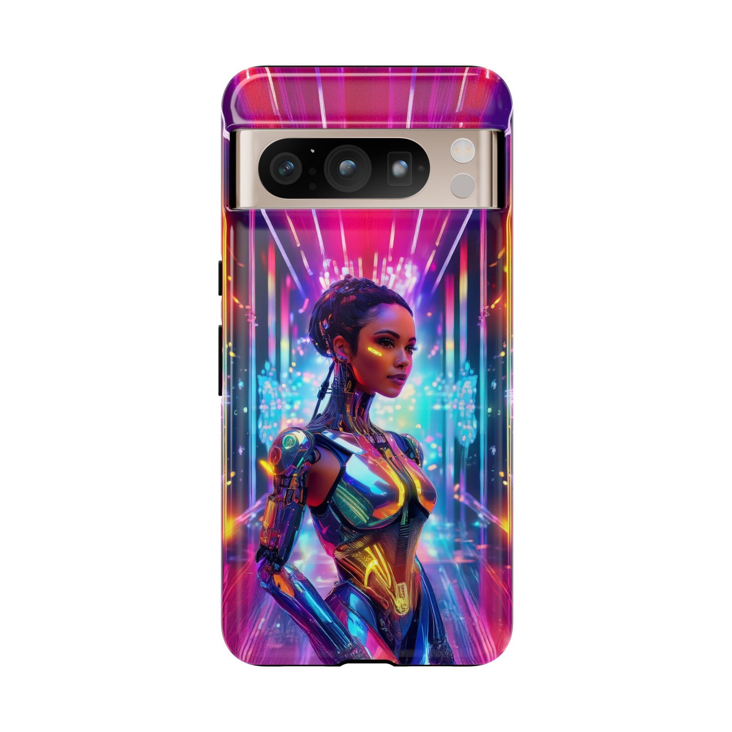 Futuristic Human Android Hybrid Cell Phone Case 006