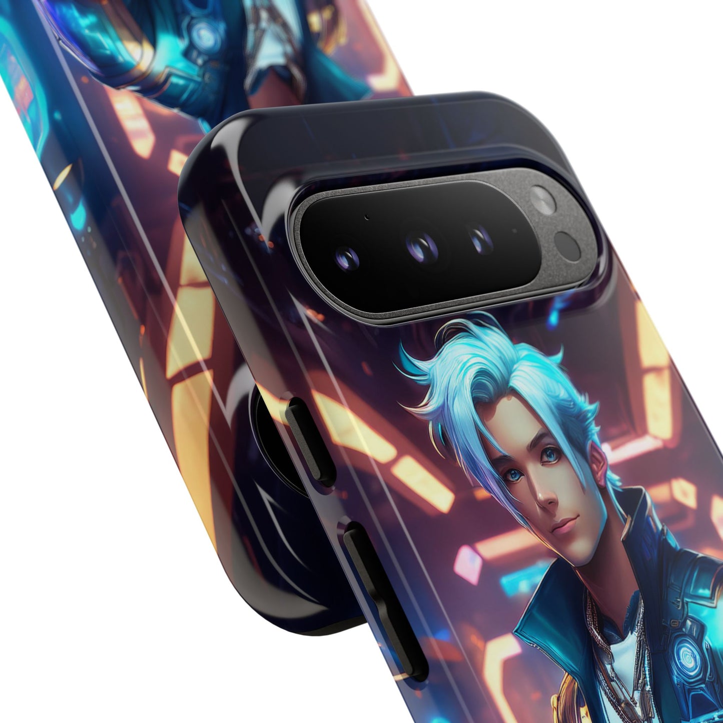 Futuristic Cyberpunk Male Cell Phone Case 009