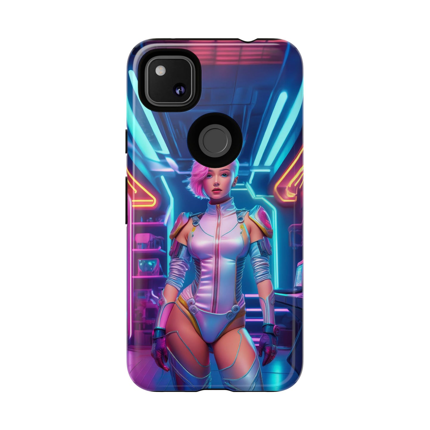 Futuristic Cyberpunk Female Cell Phone Case 002