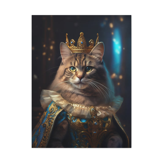 Her Royal Meowjesty Canvas Art | Stretched Matte Wall Decor 002