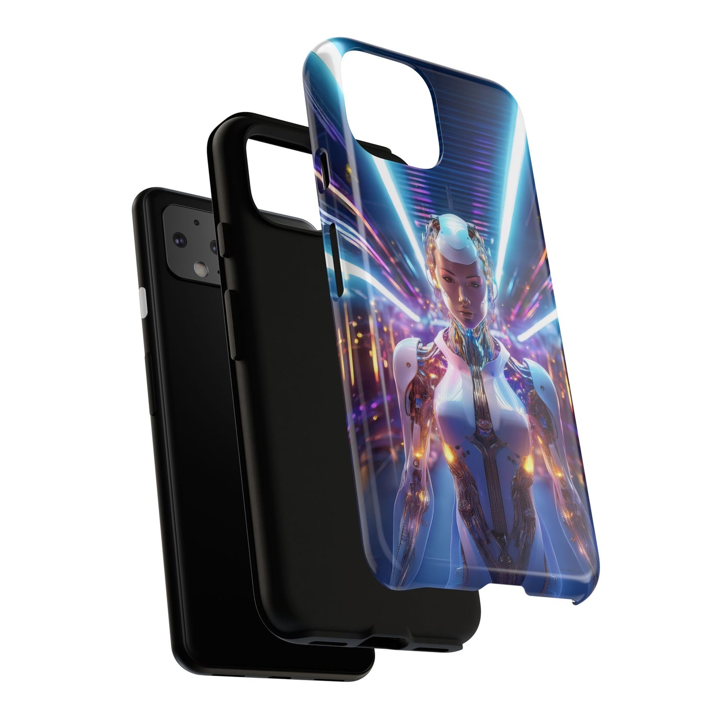 Futuristic Human Android Hybrid Cell Phone Case 007