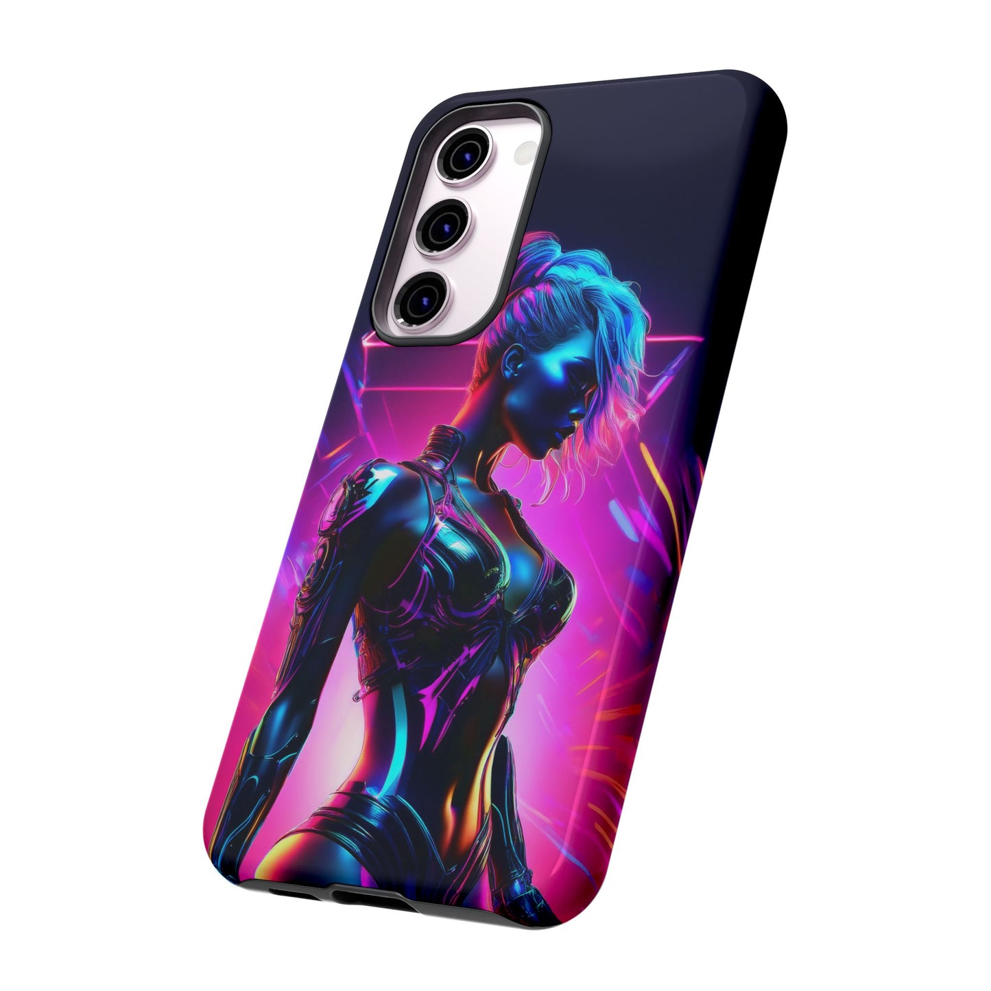 Futuristic Cyberpunk Female Cell Phone Case 017