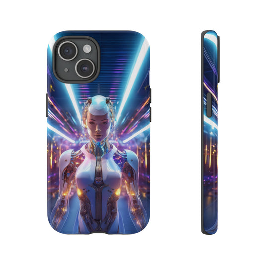 Futuristic Human Android Hybrid Cell Phone Case 007