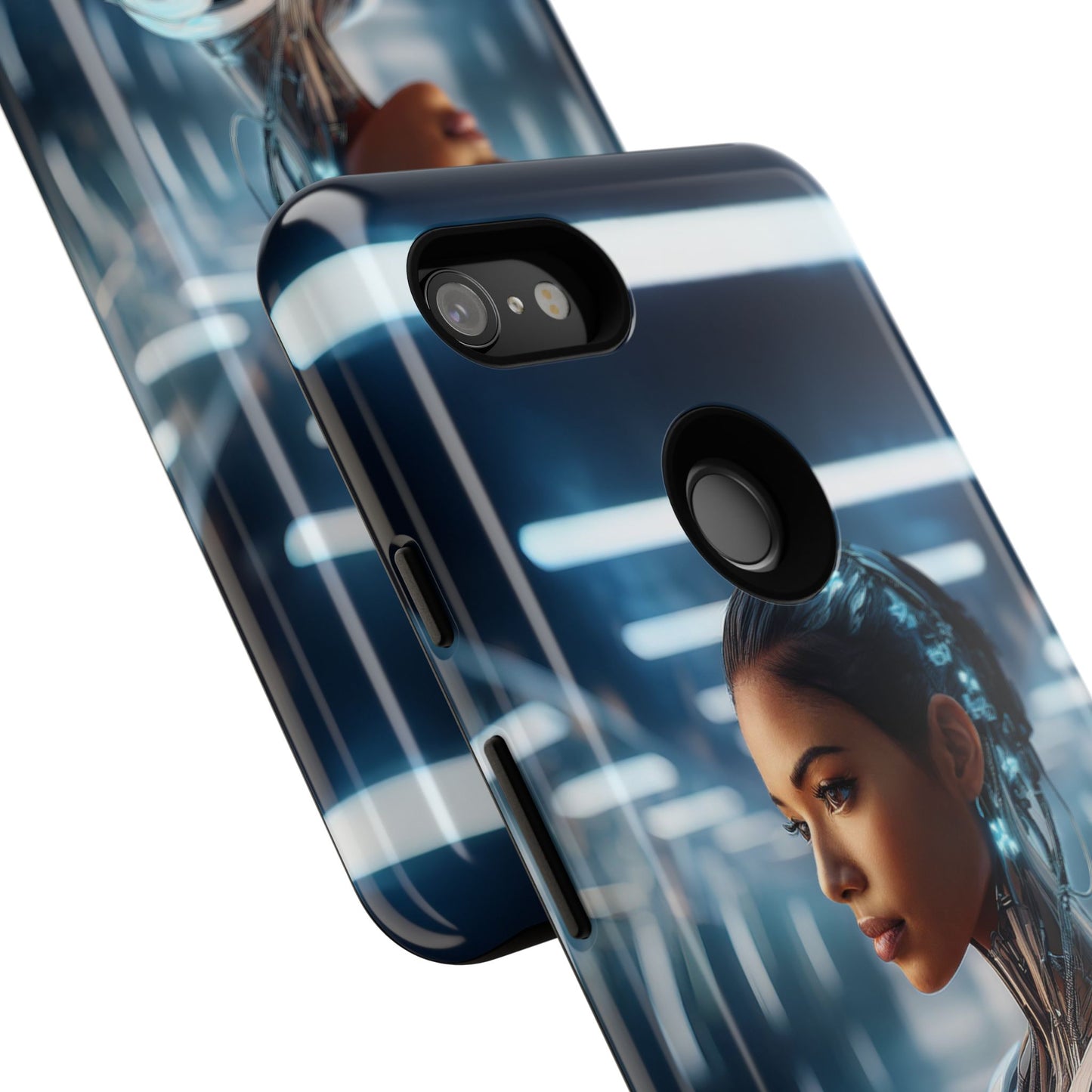 Futuristic Human Android Hybrid Cell Phone Case 002