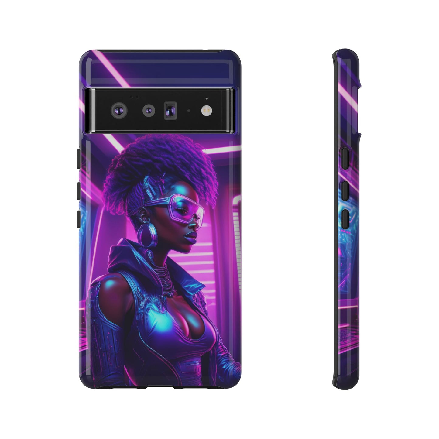 Futuristic Cyberpunk Female Cell Phone Case 004