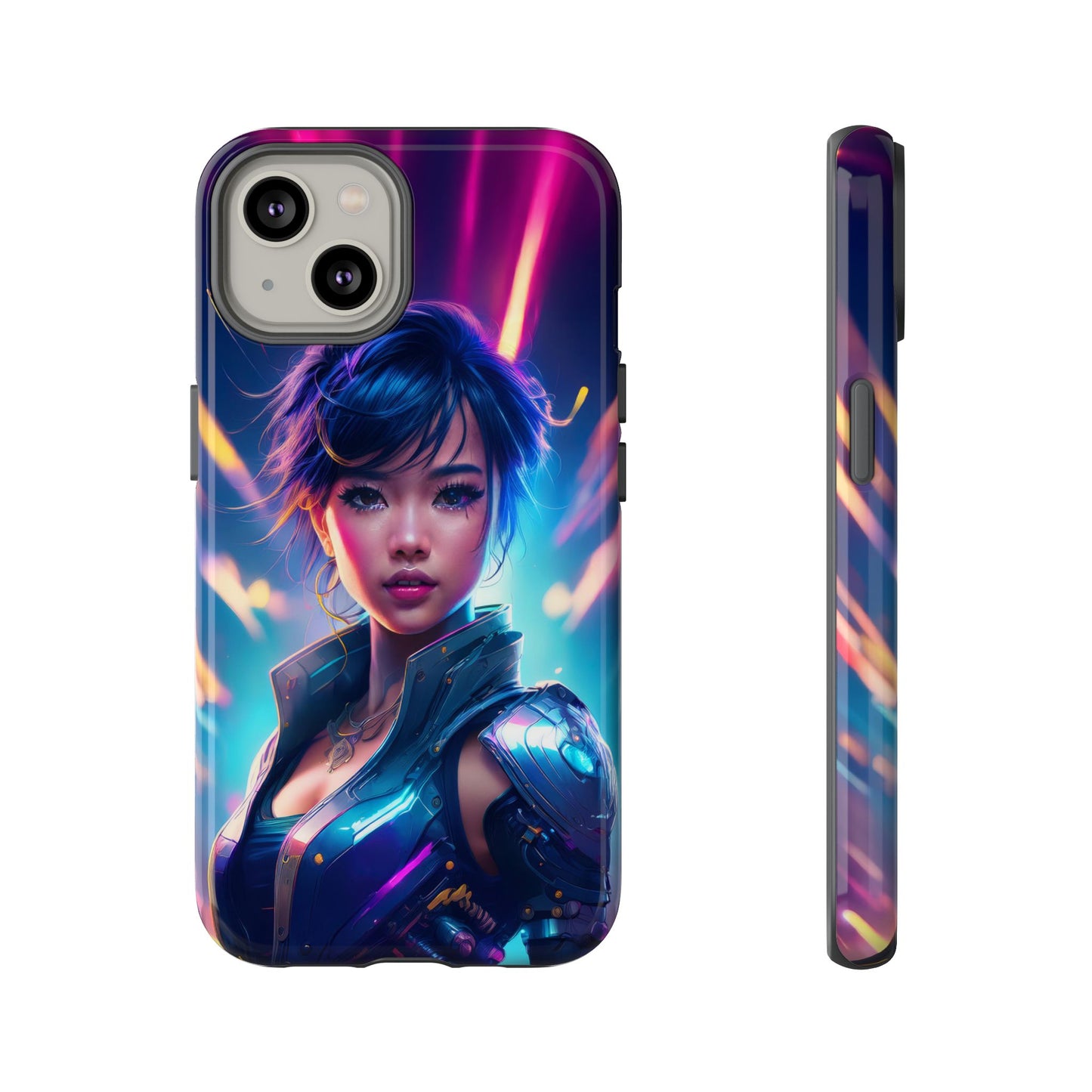 Futuristic Cyberpunk Female Cell Phone Case 024