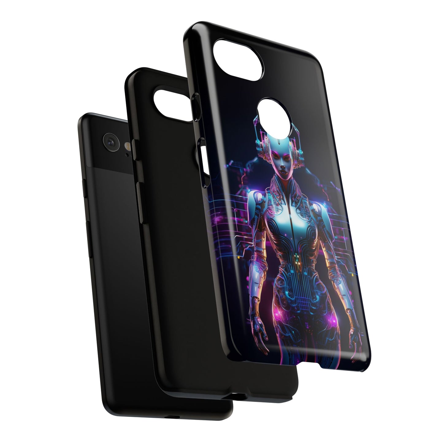 Futuristic Human Android Hybrid Cell Phone Case 001