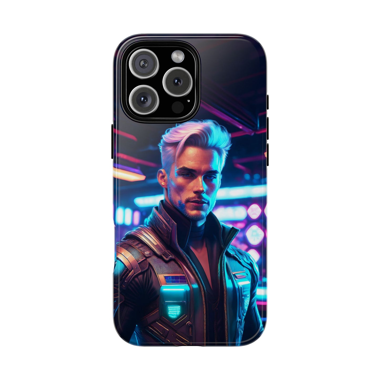 Futuristic Cyberpunk Male Cell Phone Case 008