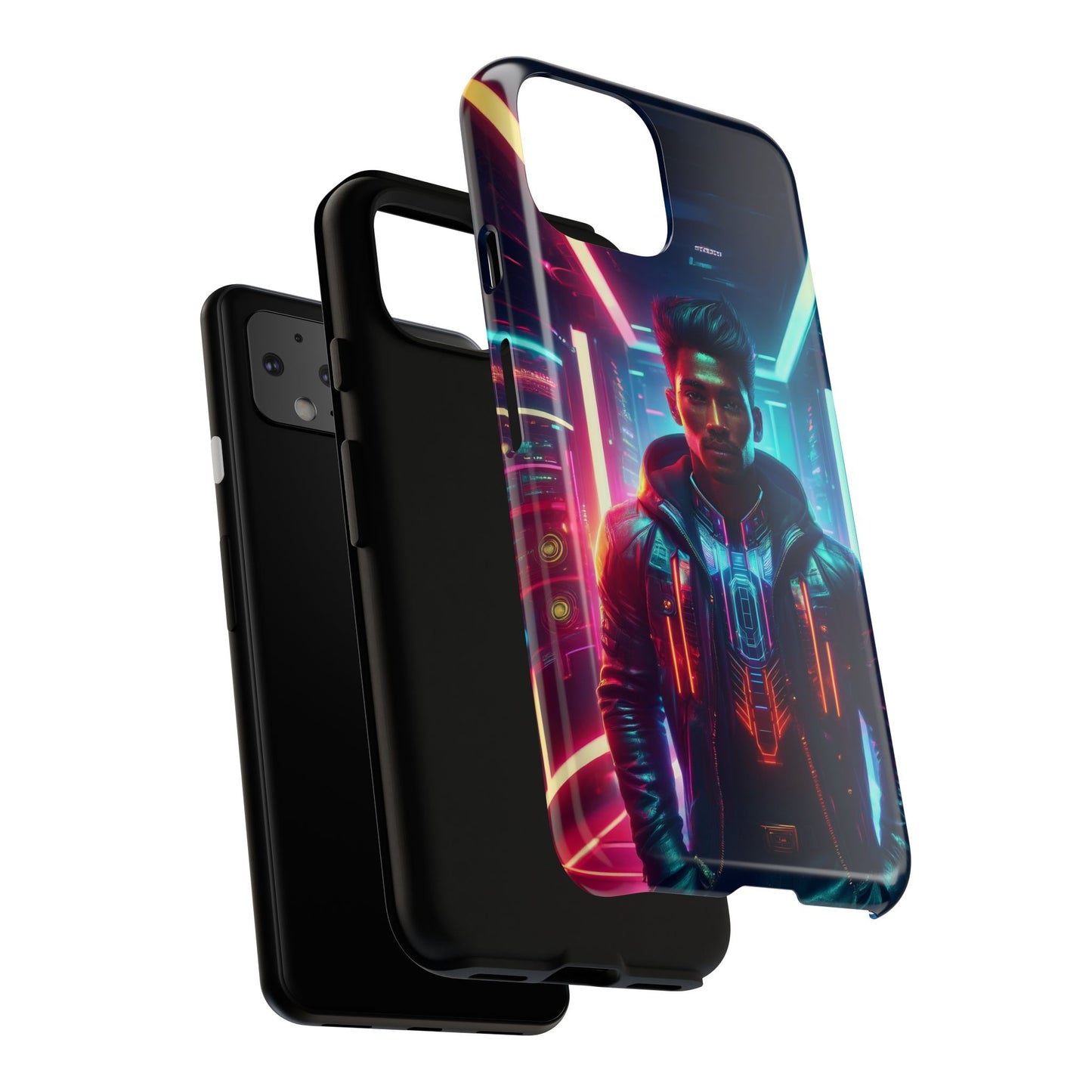 Futuristic Cyberpunk Male Cell Phone Case 001