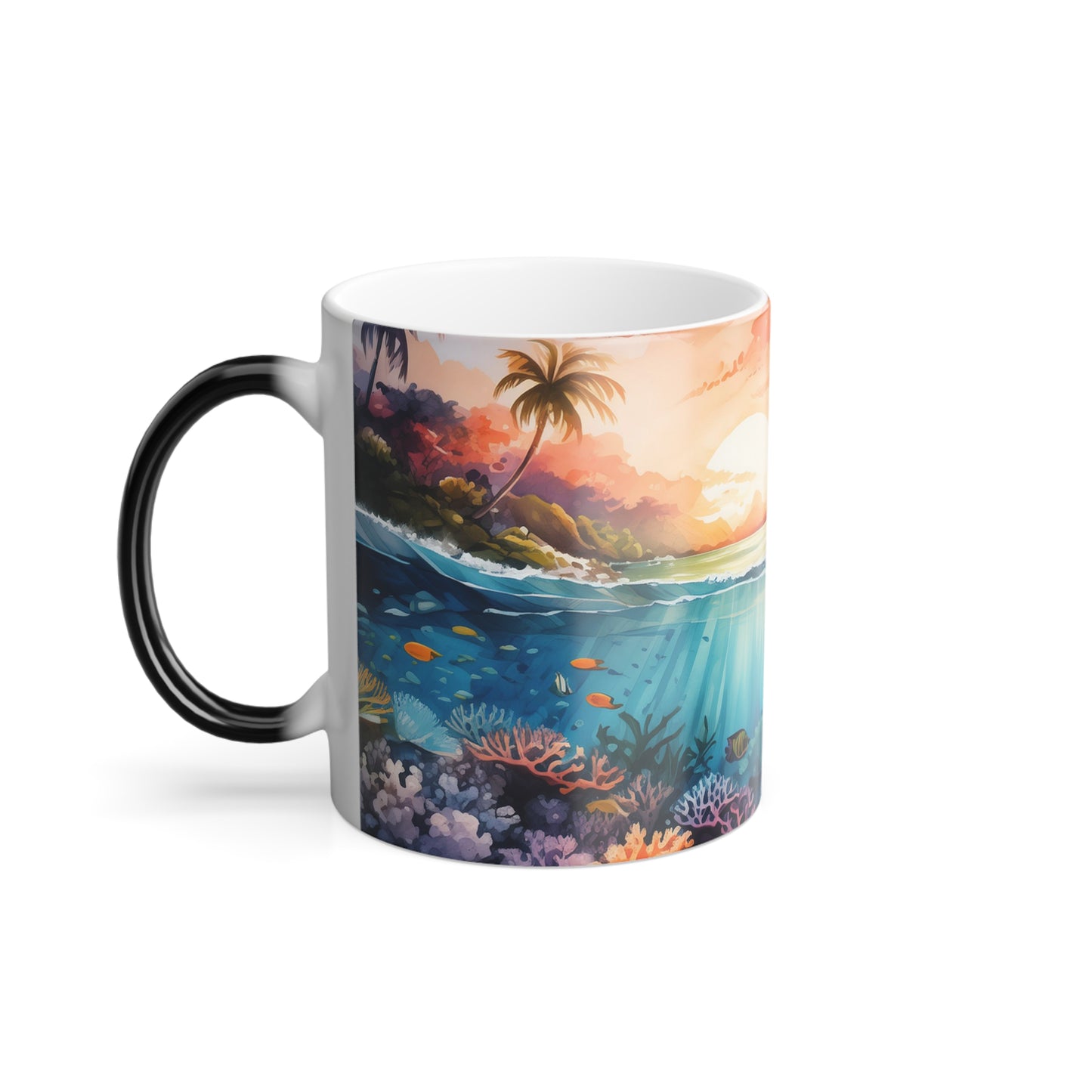 Above and Below Color Morphing Mug, 11oz