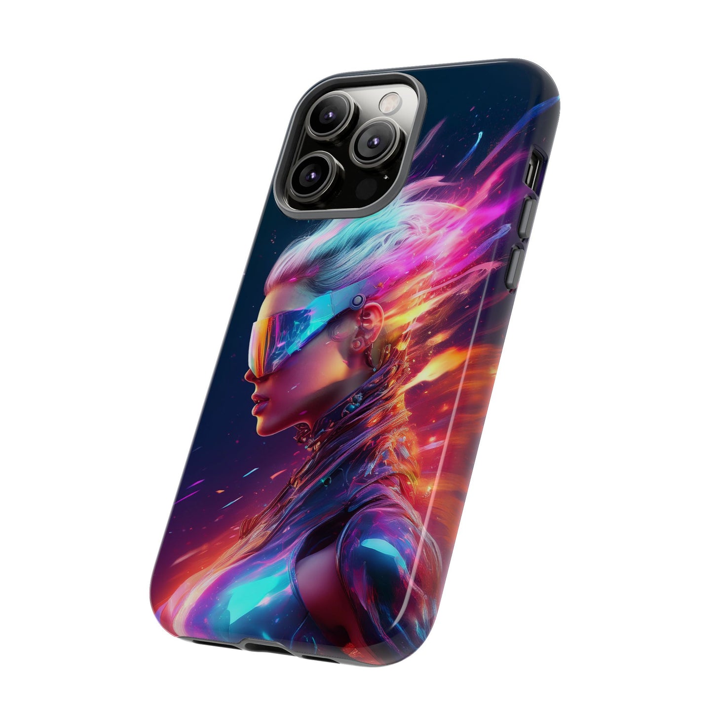 Futuristic Cyberpunk Female Cell Phone Case 025