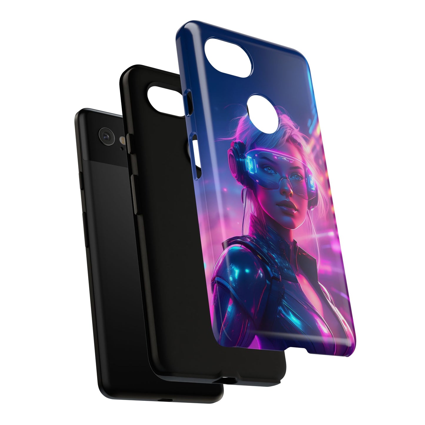 Futuristic Cyberpunk Female Cell Phone Case 029