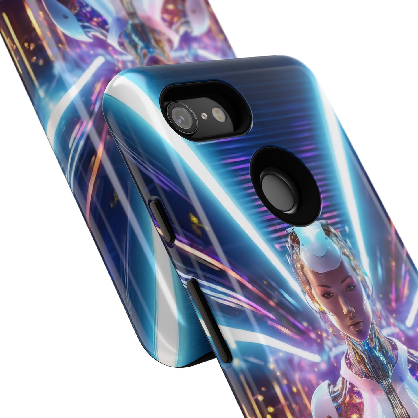 Futuristic Human Android Hybrid Cell Phone Case 007