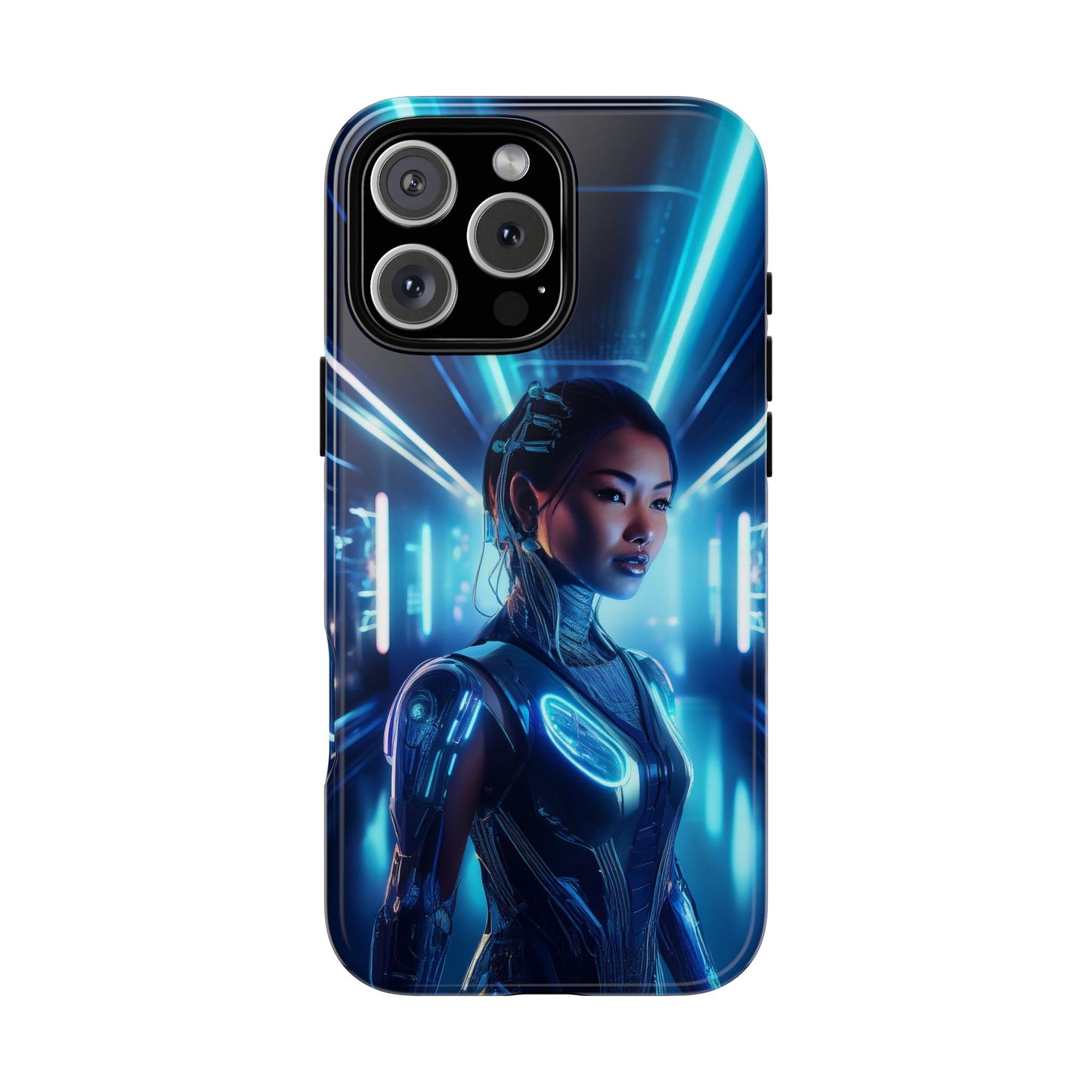 Futuristic Human Android Hybrid Cell Phone Case 004