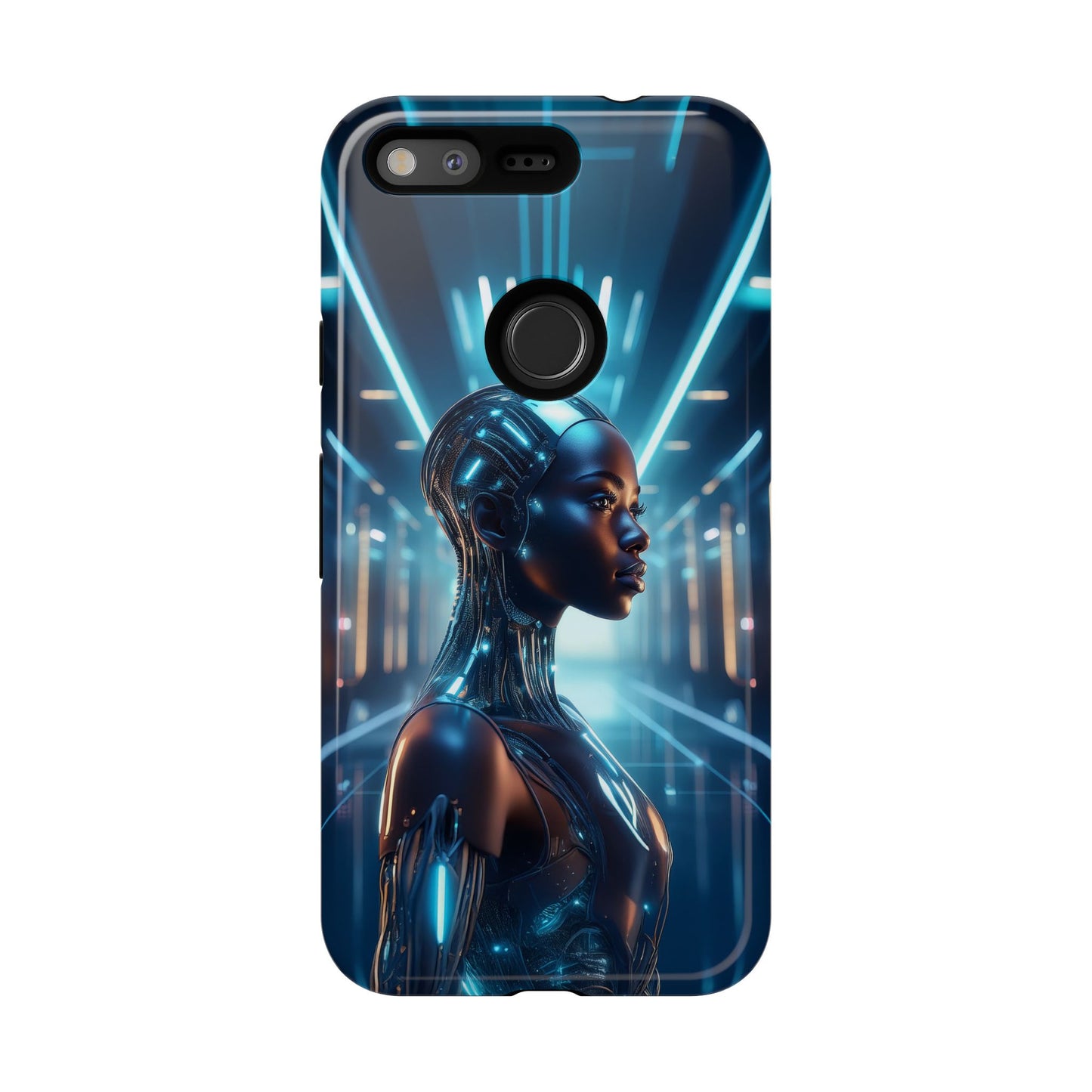 Futuristic Human Android Hybrid Cell Phone Case 003