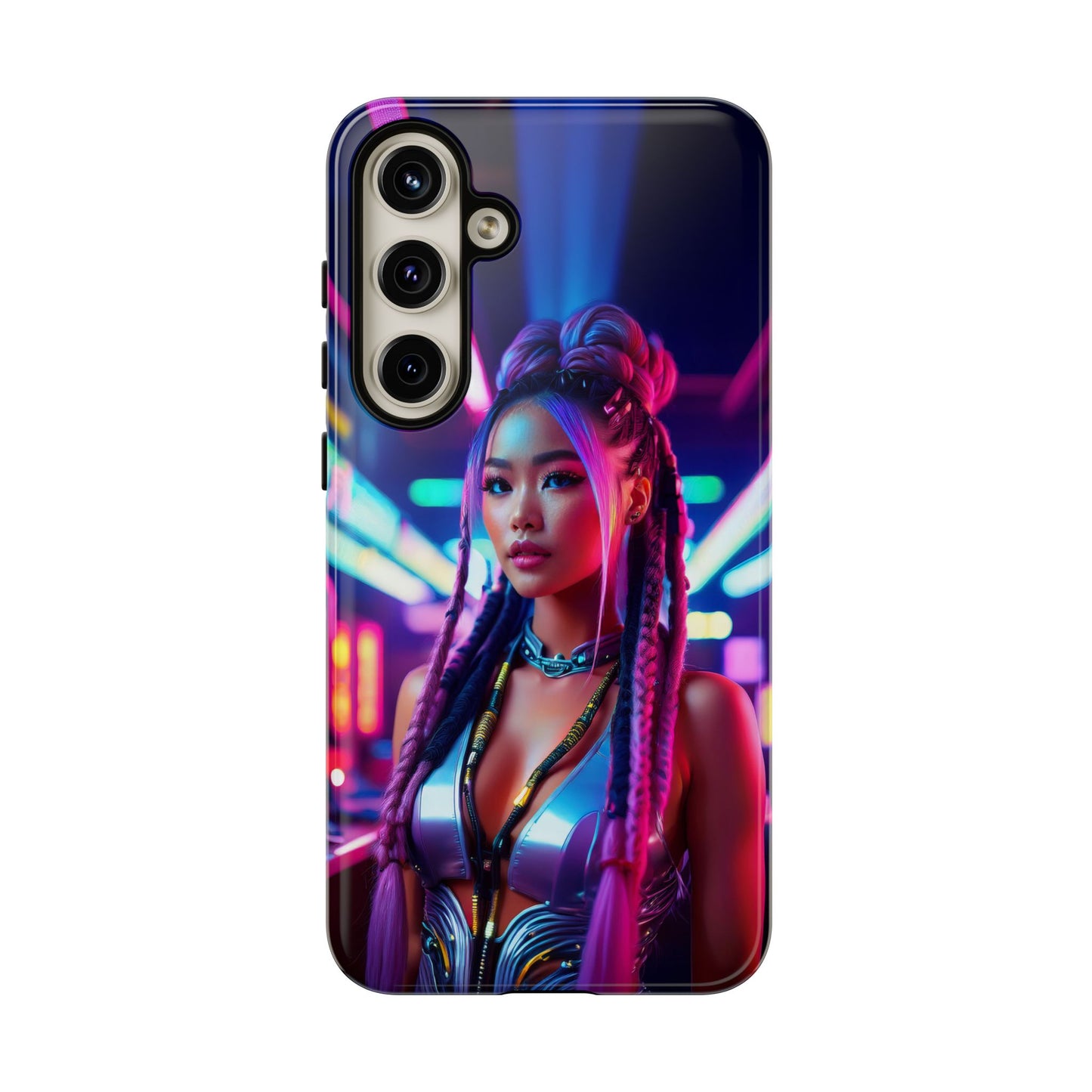 Futuristic Cyberpunk Female Cell Phone Case 008