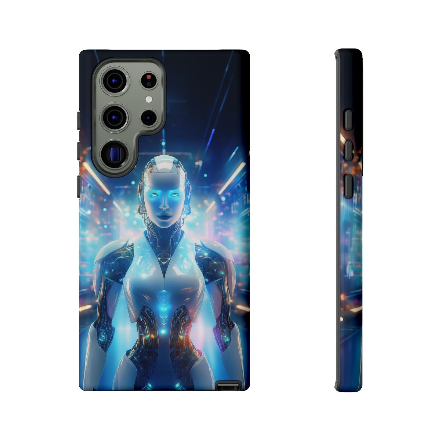 Futuristic Human Android Hybrid Cell Phone Case 012