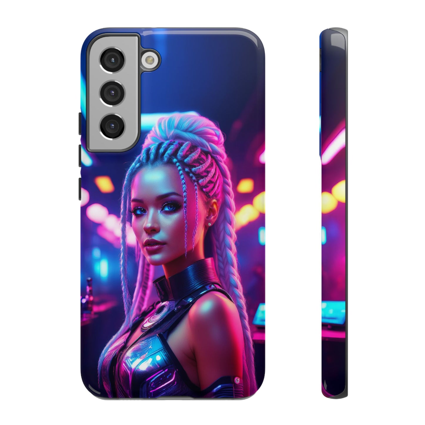 Futuristic Cyberpunk Female Cell Phone Case 007