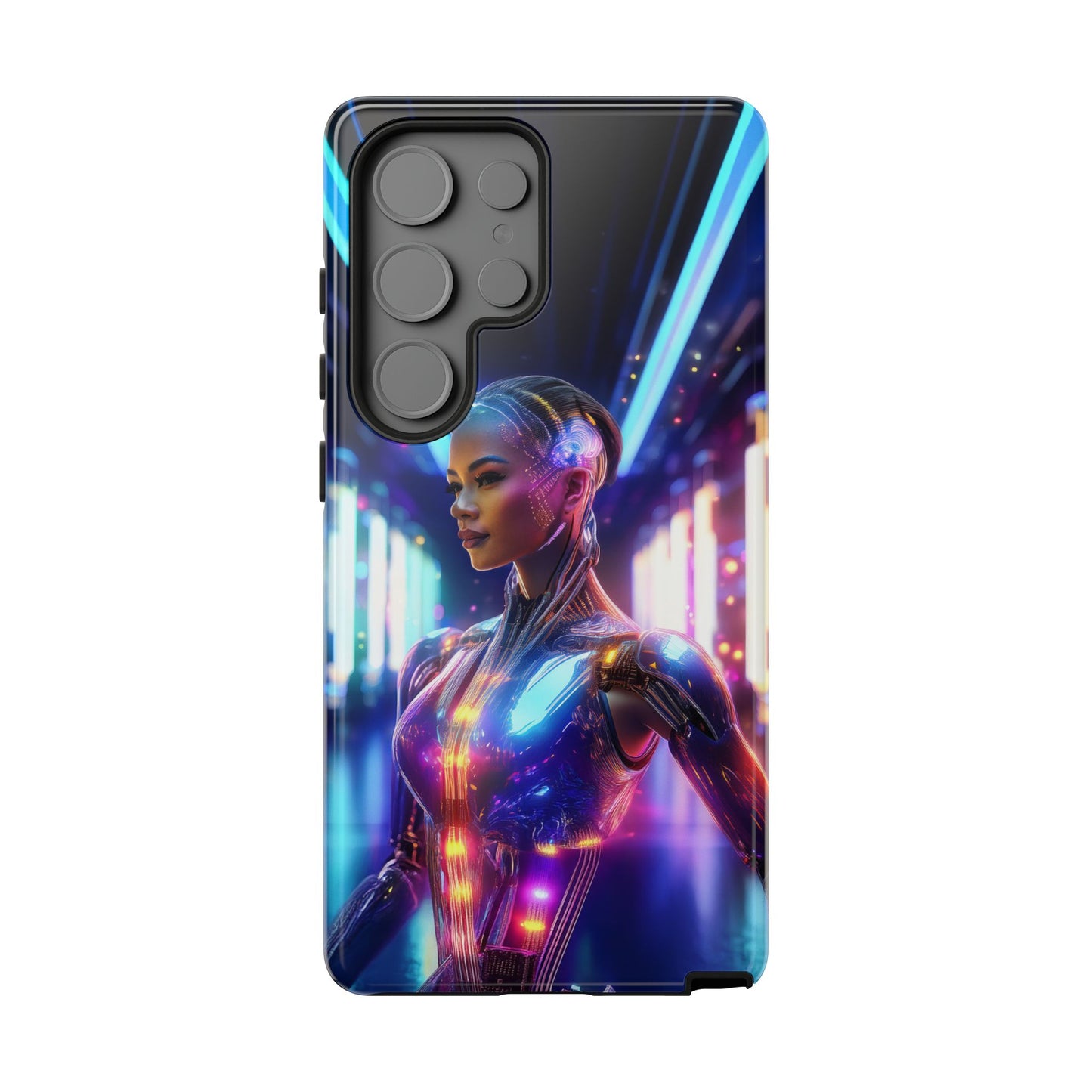 Futuristic Human Android Hybrid Cell Phone Case 010