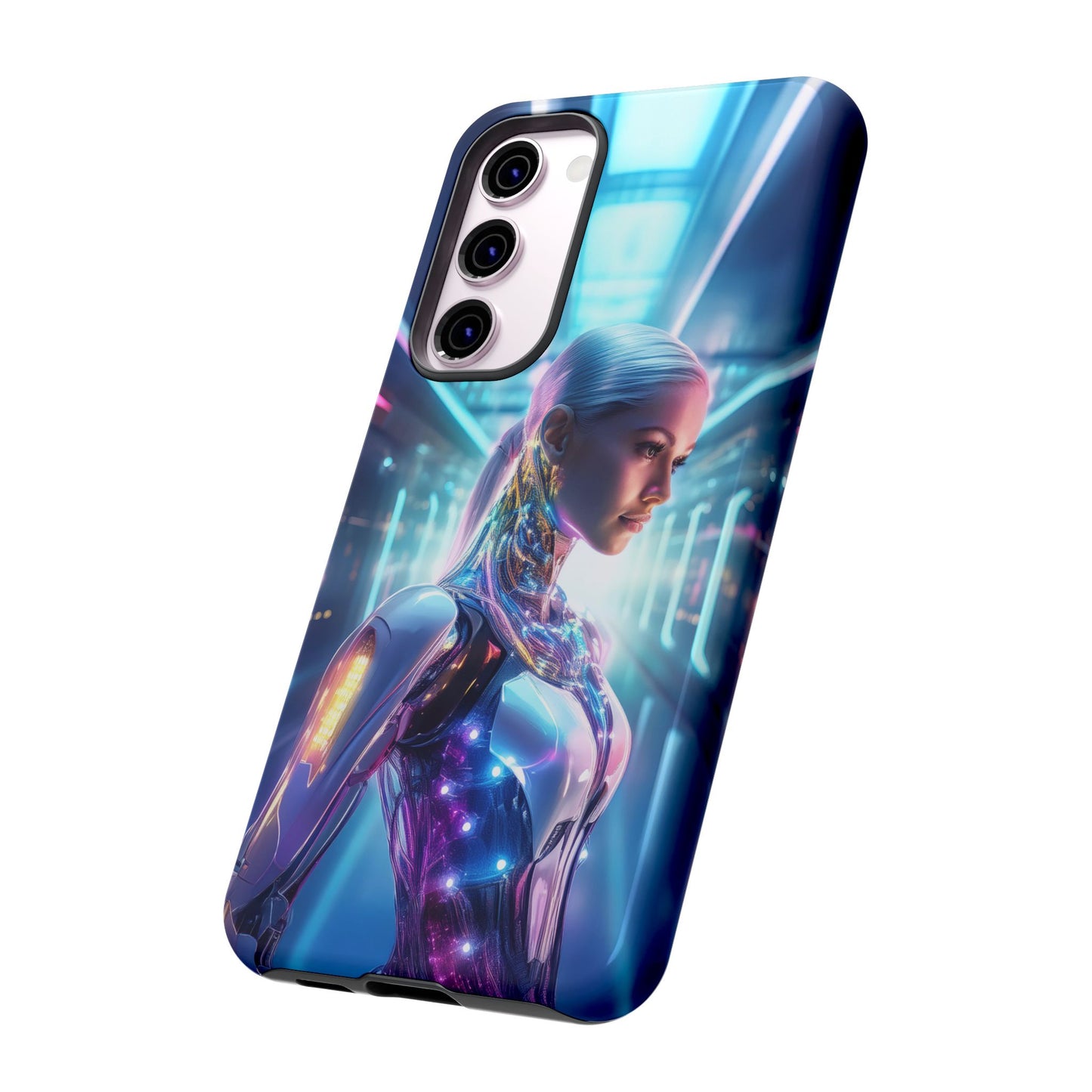 Futuristic Human Android Hybrid Cell Phone Case 015