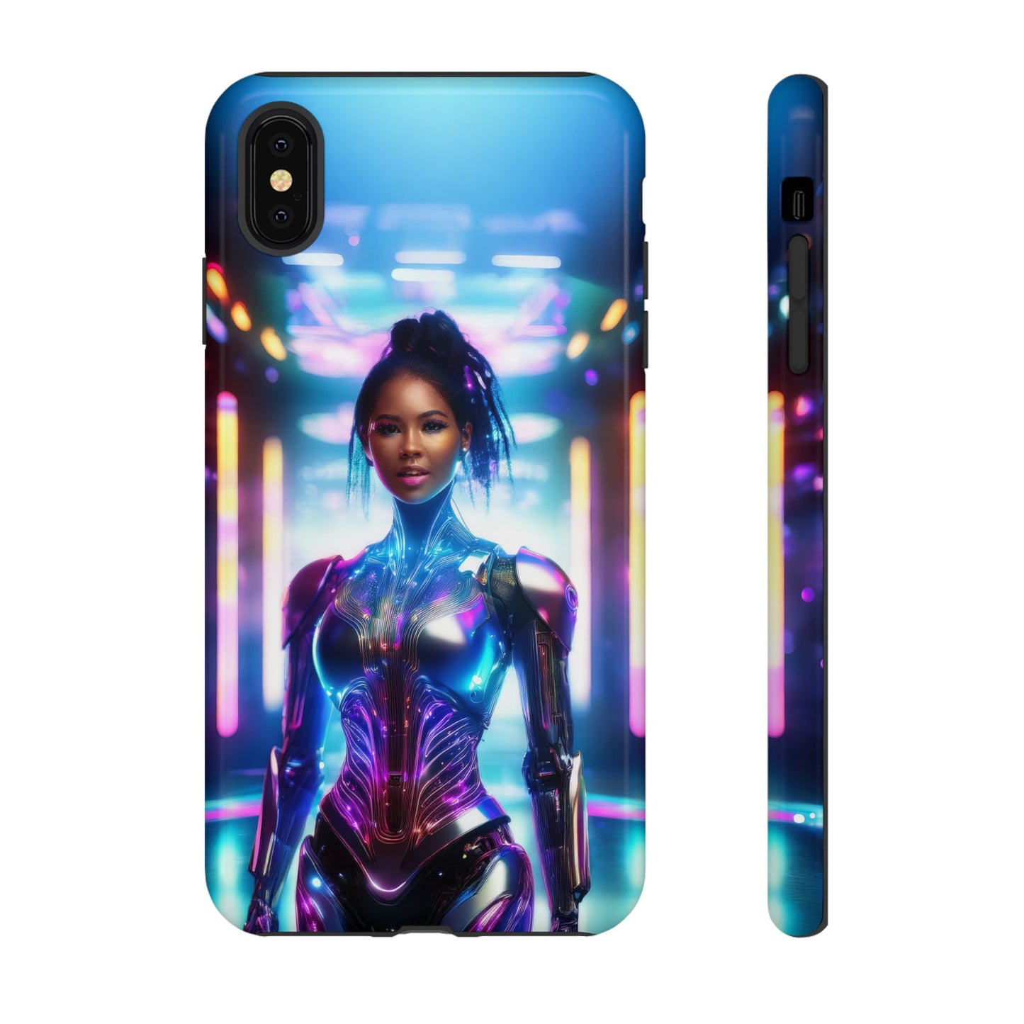 Futuristic Human Android Hybrid Cell Phone Case 009