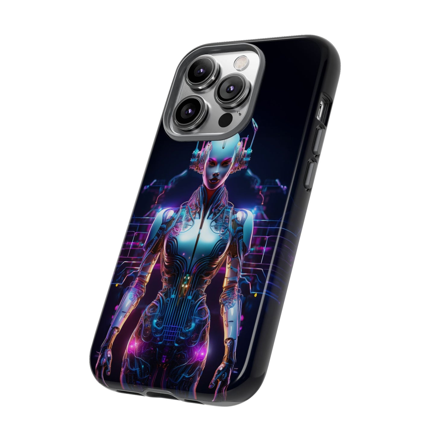 Futuristic Human Android Hybrid Cell Phone Case 001