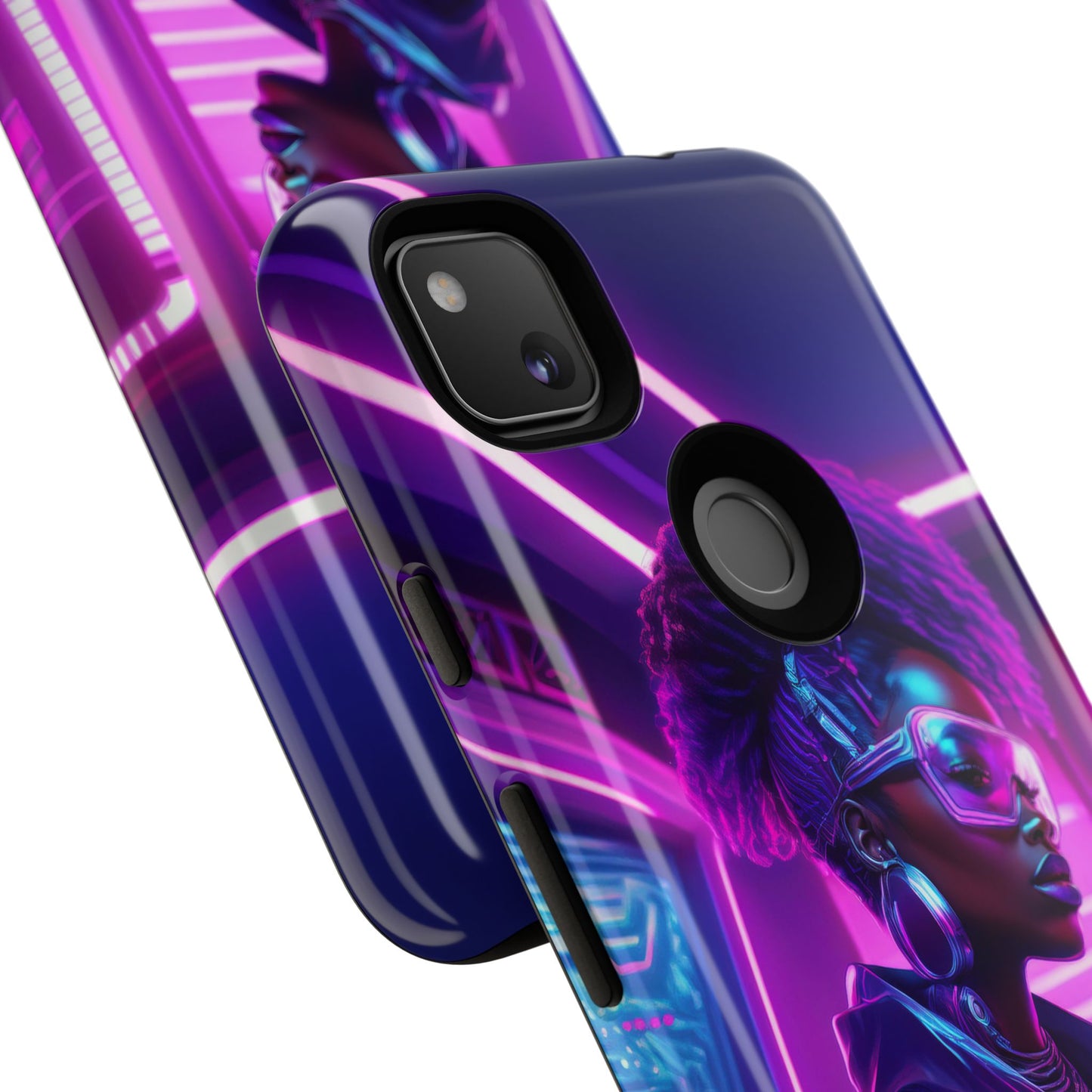 Futuristic Cyberpunk Female Cell Phone Case 004