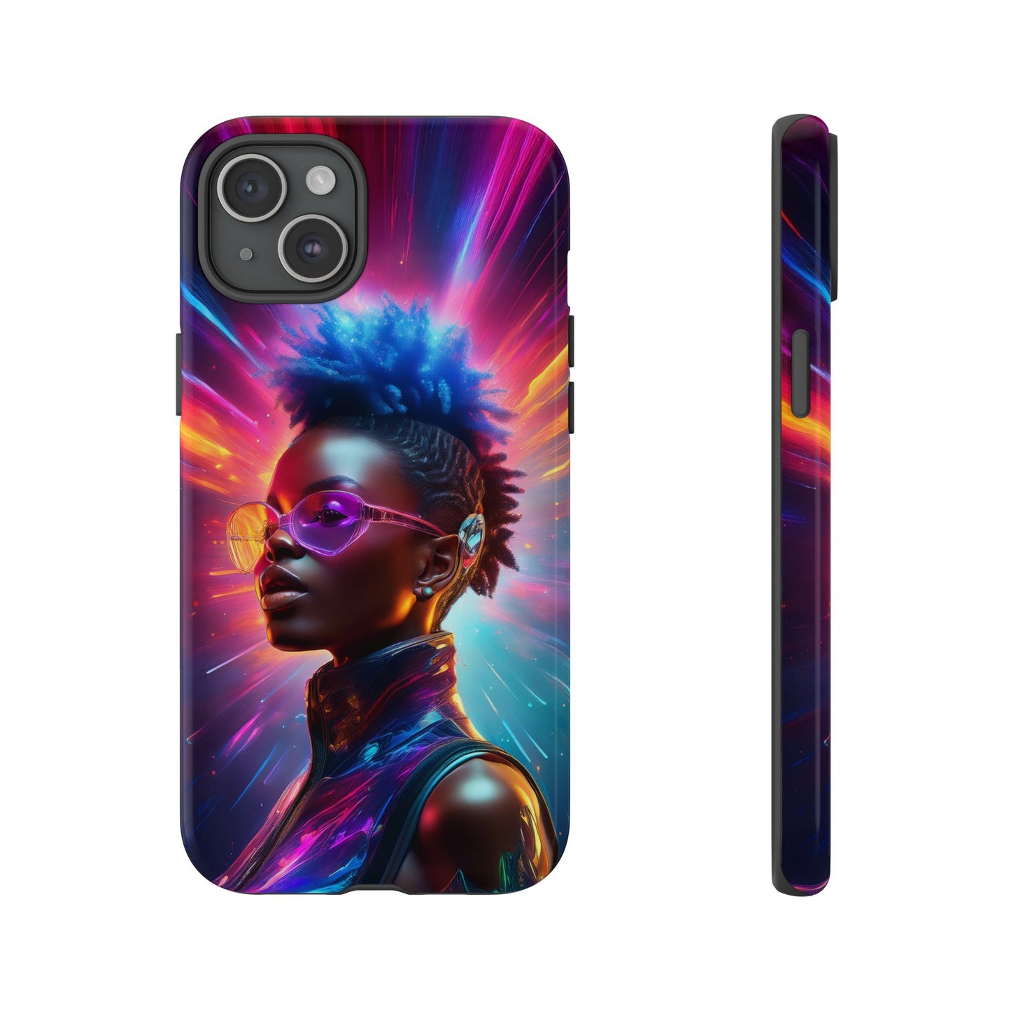 Futuristic Cyberpunk Female Cell Phone Case 026