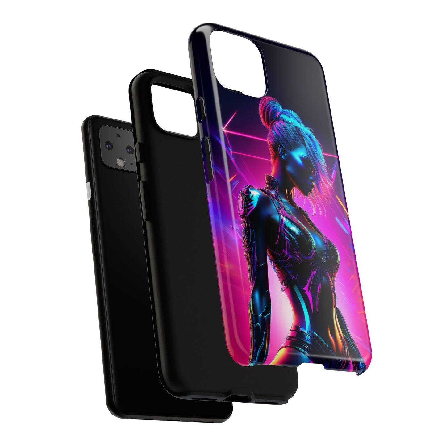 Futuristic Cyberpunk Female Cell Phone Case 017